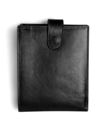 Men's Black Short Leather Wallet