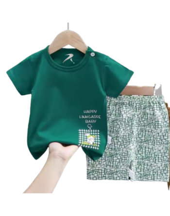 Casual Short Sleeve T-shirt Set-2
