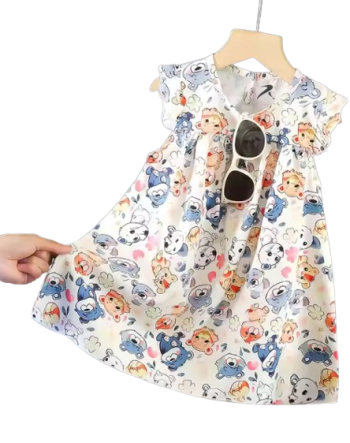 Toddler dress with animal